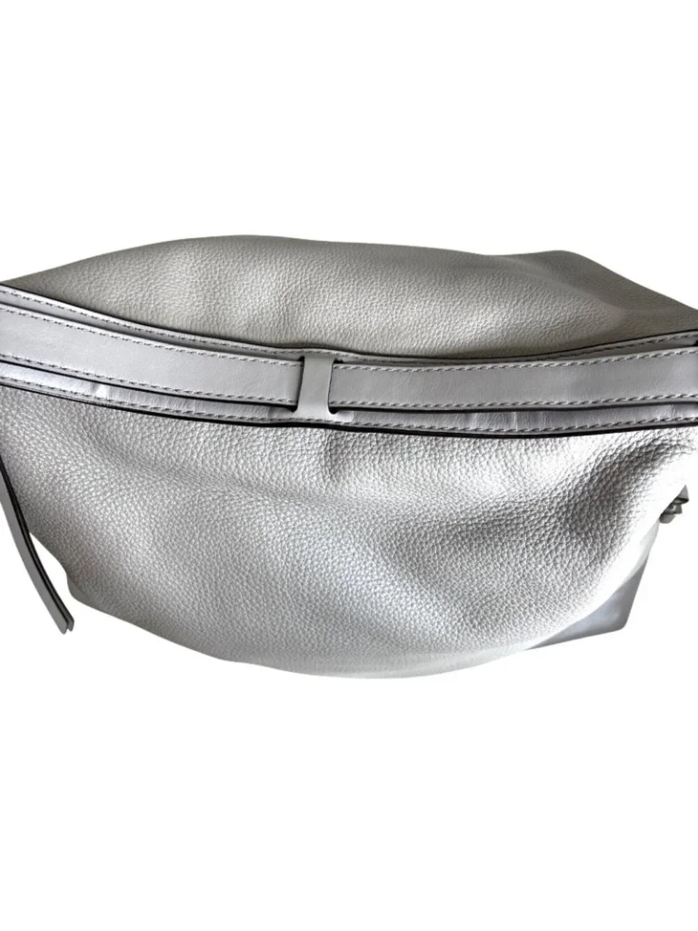 Michael Kors Gray Leather Hobo Bag Adjustable Strap & Metal Feet